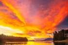 USA-Alaska-Tongass National Forest Sunset on Admiralty Island and inlet Art Print